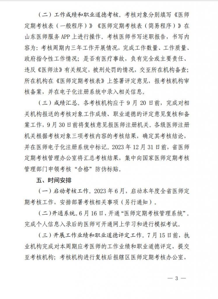 医师定期考核